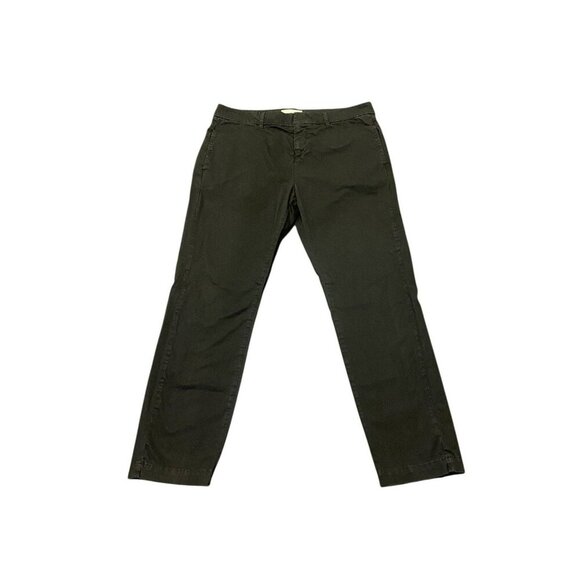 Nili Lotan Tel Aviv Pants Size 8 Black/Carbon Skinny Trousers Flap Pockets Crop - Picture 2 of 8